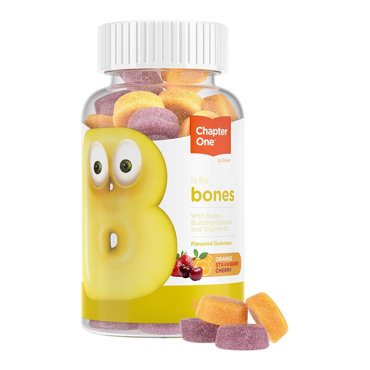 Zahler Yummy Kids Calcium Gummies 250mg Calcium Supplement with Vitamin D3 60 Count