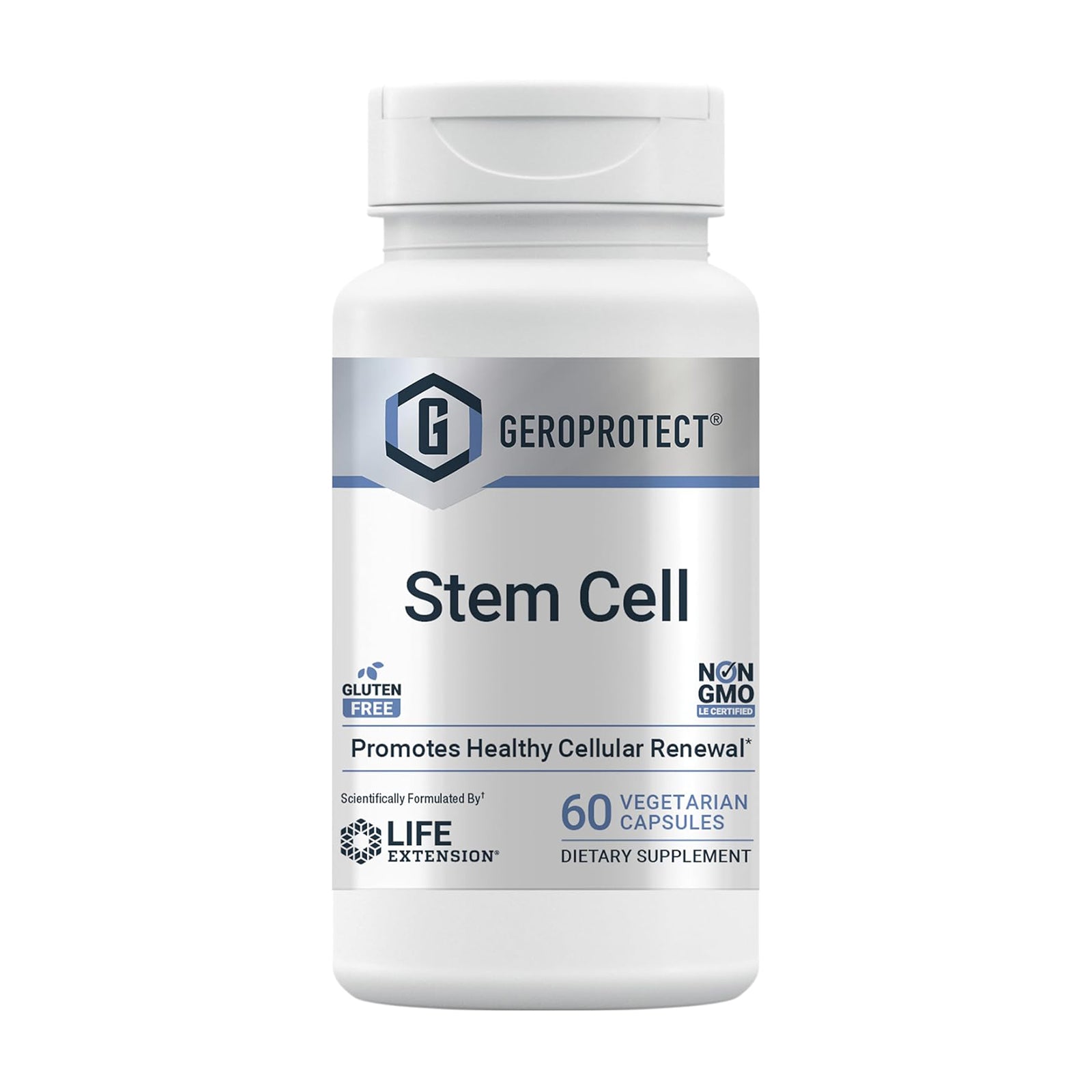 Life Extension GEROPROTECT® Stem Cell, Promotes Healthy Cellular Renewal,60 Capsules