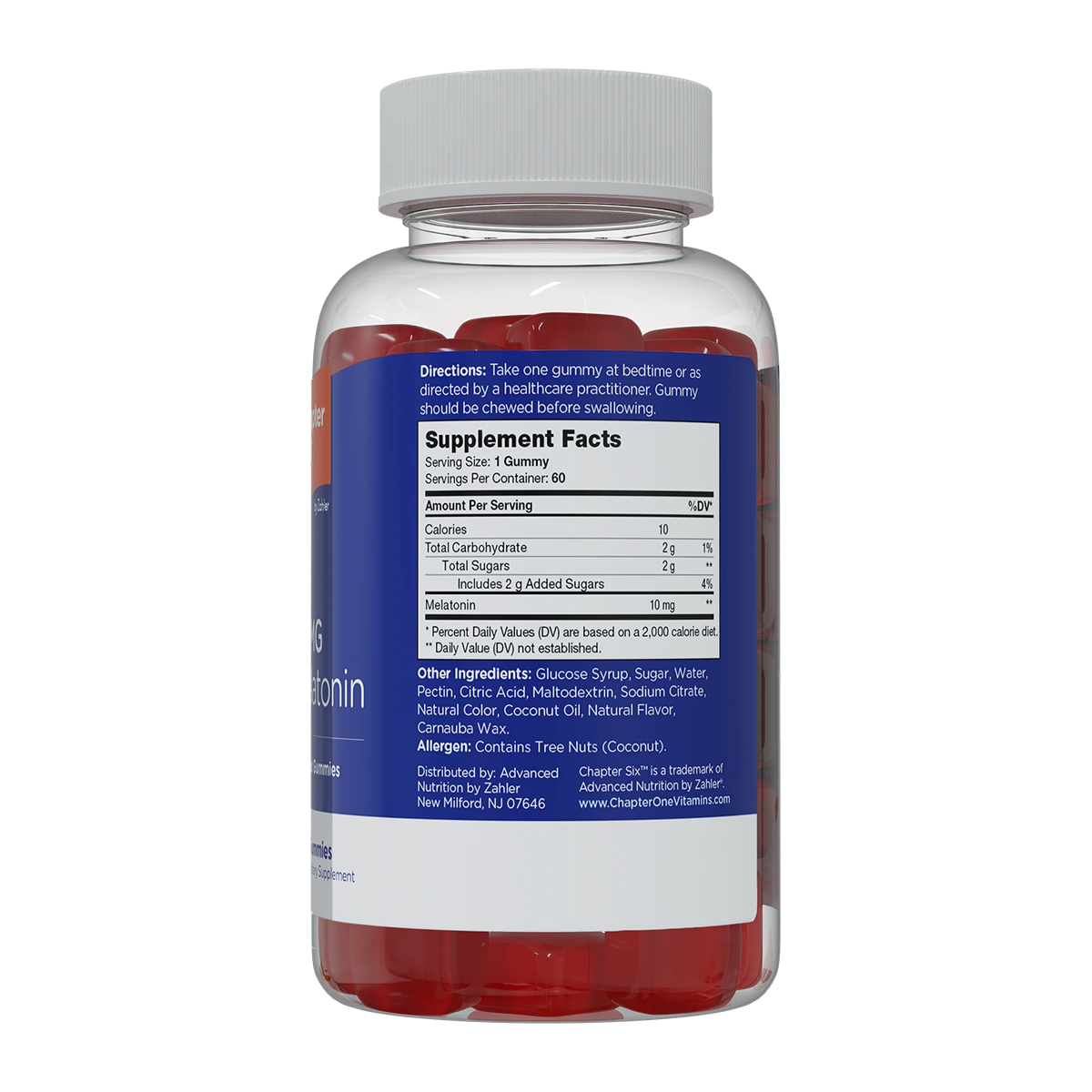 Zahler Chapter Six, Melatonin, 10 mg, 60 Gummies