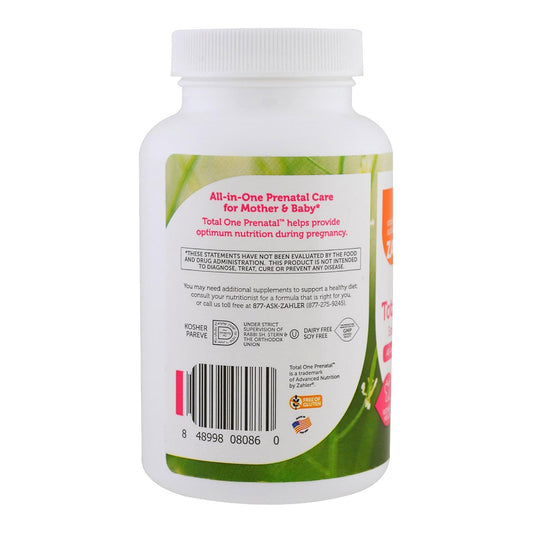 Zahler Total One Prenatal, Essential Once-Daily Prenatal, 90 Capsules