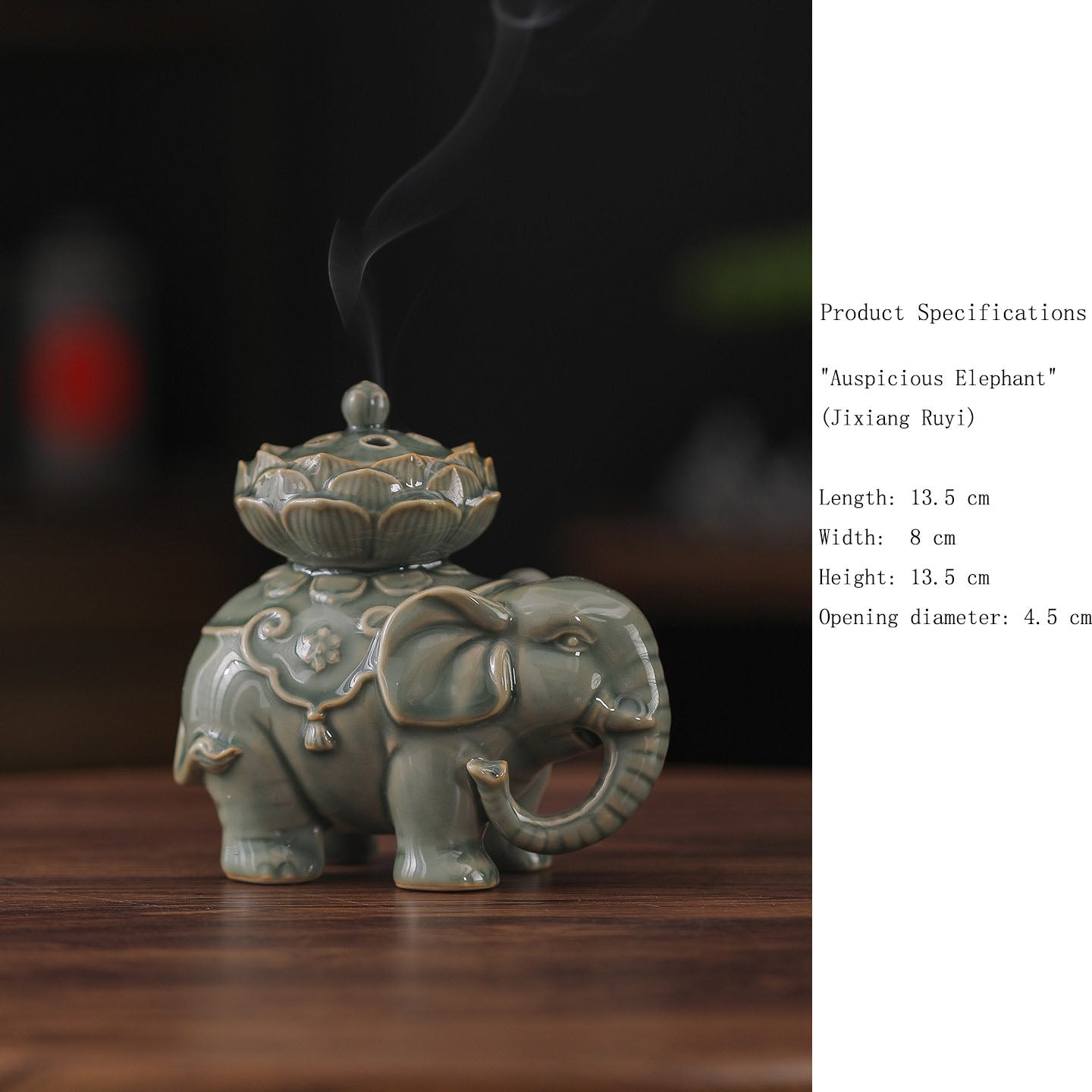 Ceramic Censer for Coil Incense – Song-Style Yue Ware & Ru Ware, Zen Tea Ceremony & Meditation Decor B Yue kiln