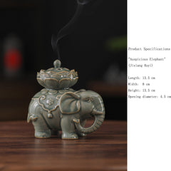 Ceramic Censer for Coil Incense – Song-Style Yue Ware & Ru Ware, Zen Tea Ceremony & Meditation Decor B Yue kiln