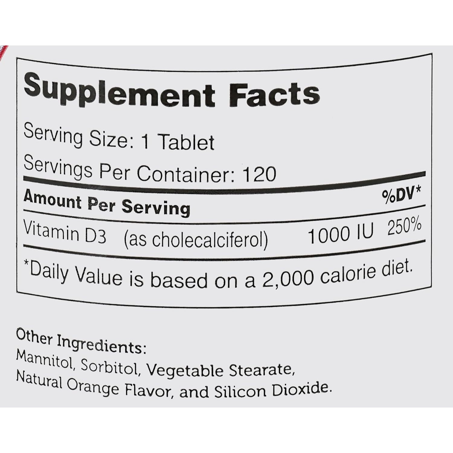 Zahler Junior D3 Chewable 1000IU, Kids Vitamin D, 240 Chewable Tablets