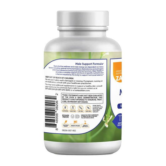Zahler Male Vitality+ and Fertility Supplements, Male Formula Supporting Energy and Reproductive Wellness, 120 Tablets