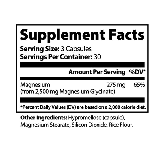 Seaknhp Magnesium Glycinate 90 caps Supports normal blood pressure