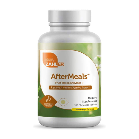 Zahler AfterMeals™, Fruit-Based Enzymes+, 100 Chewable Tablets