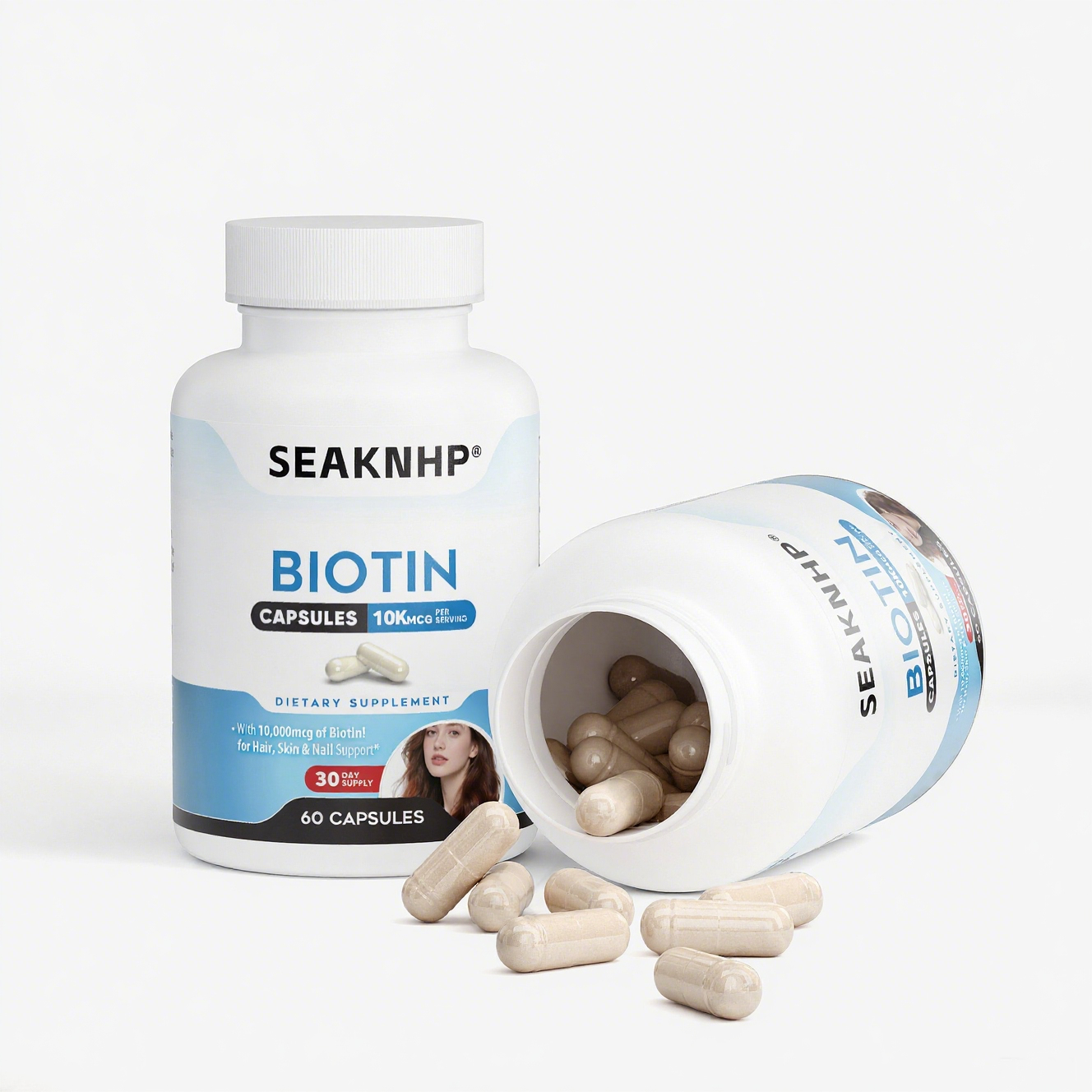 Seaknhp Supplements, Biotin 10,000 mcg