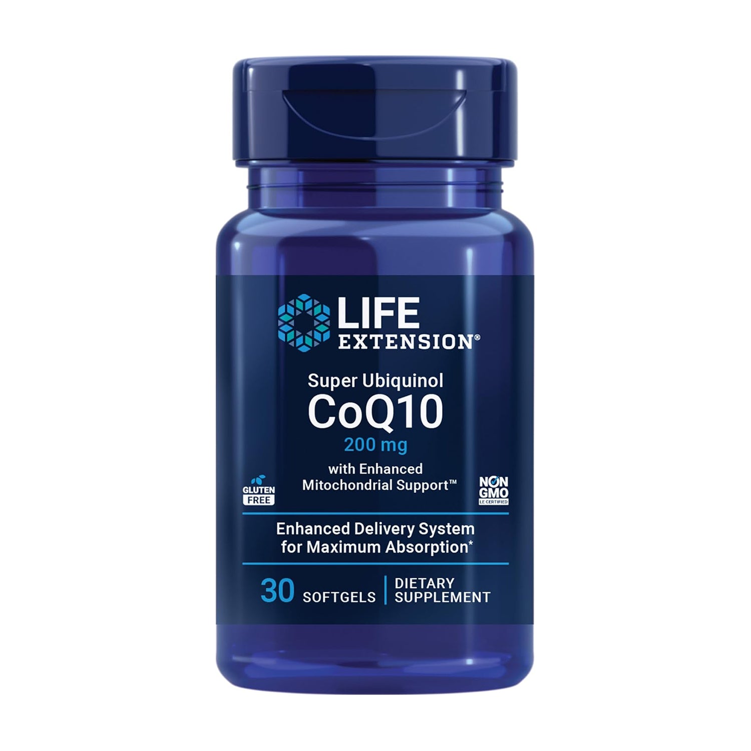 Life Extension Super Ubiquinol CoQ10 with Enhanced Mitochondrial Support – 200 mg, Shilajit – Promotes Heart Health, 30 Softgels