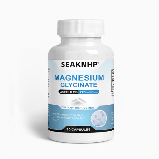 Seaknhp Magnesium Glycinate 90 caps Supports normal blood pressure