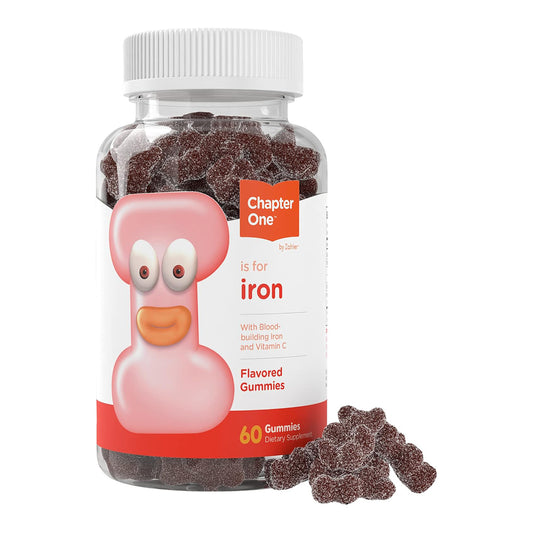 Zahler Iron Gummies with Vitamin C for Kids & Adults - 60 Count