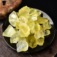Raw Yellow Citrine Quartz – Natural Mineral for Carving & Display