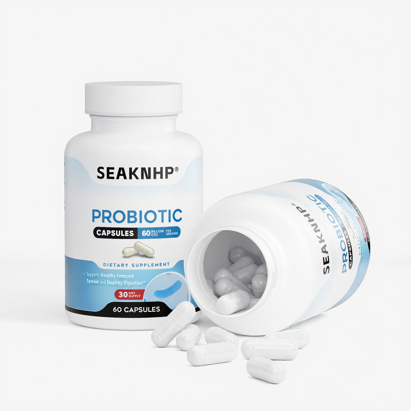 Seaknhp Supplements Probiotic 60 Billion 60 Capsules