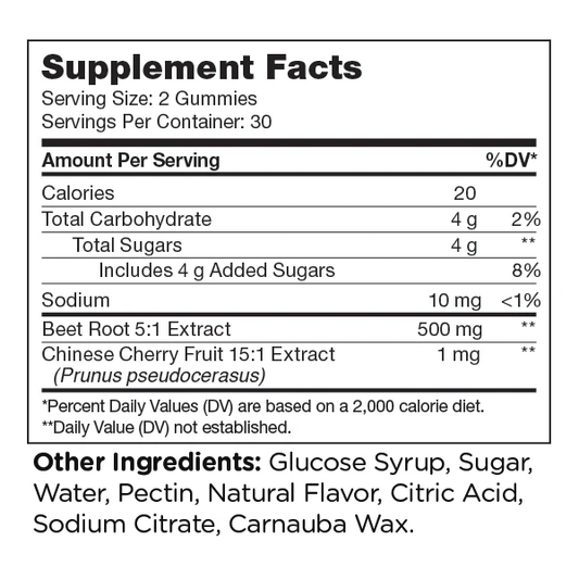 Zahler Chapter Six, Beet Root Gummies Heart Support, Dark Cherry, 60 Gummies