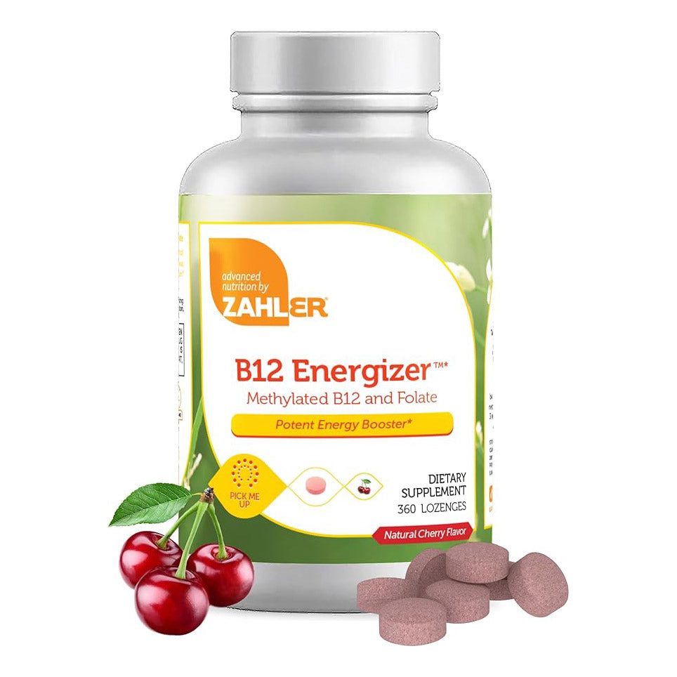 Zahler Energizer - Vitamin Methylated B12 & Folate Supplement with 1360 mcg Folic Acid + 1000 mcg Methyl Vitamin B12 (360 Count)