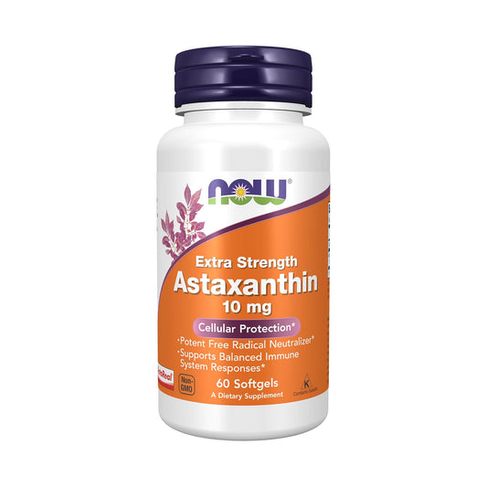 NOW Foods Supplements, Astaxanthin 10mg, Extra Strength,60 Softgels