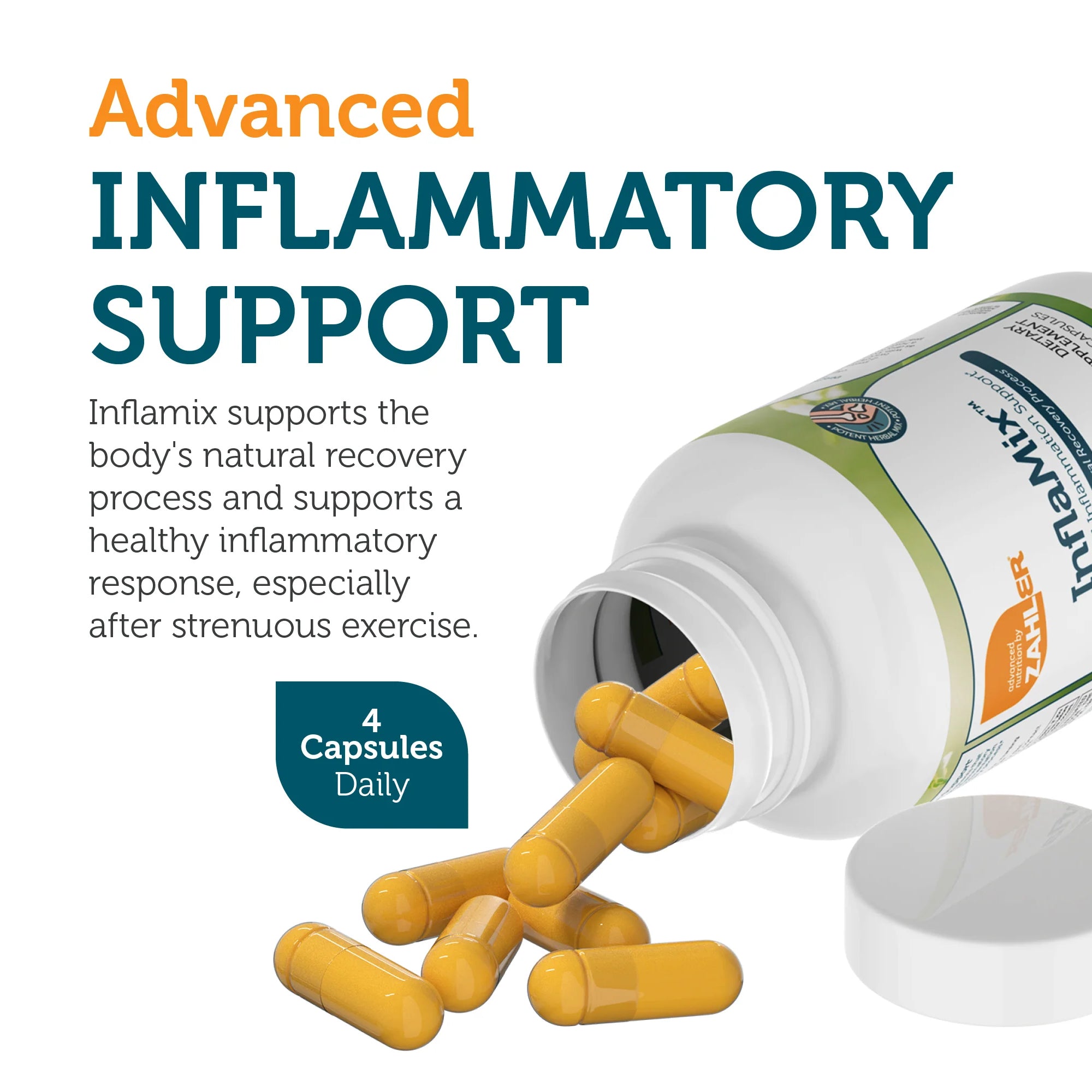 Zahler, InflaMix™ Occasional Inflammatory Response Support 120 Capsules
