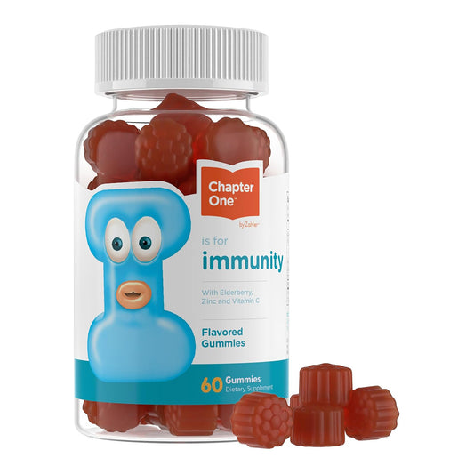Zahler - Chapter One Immune Support Gummies for Kids & Adults with Vitamins C, Zinc & Black Elderberry (60 Flavored Gummies) Kosher - Made in USA