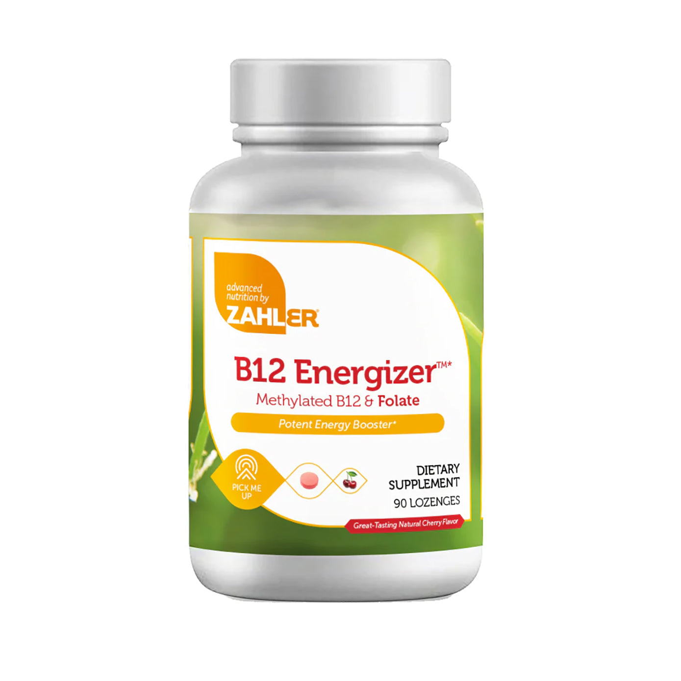 Zahler Energizer - Vitamin Methylated B12 & Folate Supplement with 1360 mcg Folic Acid + 1000 mcg Methyl Vitamin B12 (90 Count)