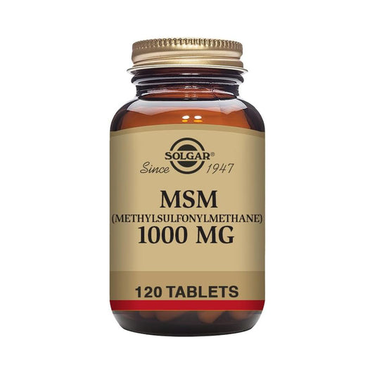 Solgar MSM 1000 mg - 120 Tablets - Supports Joints & Connective Tissue