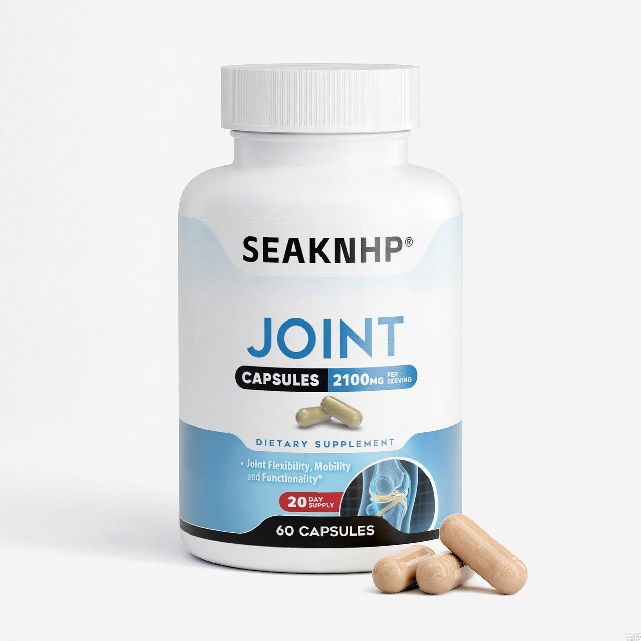 Seaknhp Joint Support 60 capsules MSM/Turmeric Powder