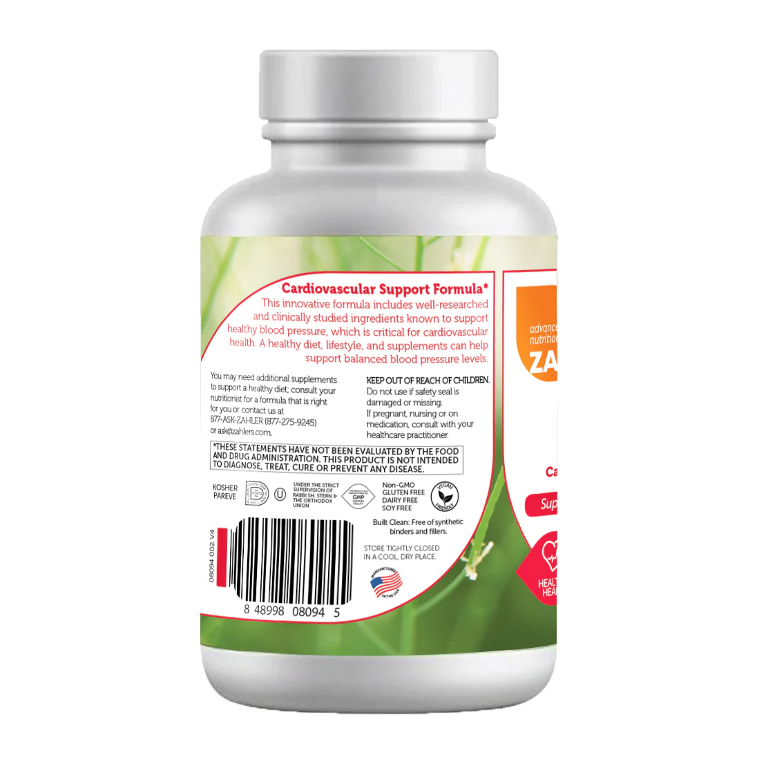 Zahler's 120/80 Supports Healthy Blood Pressure Levels