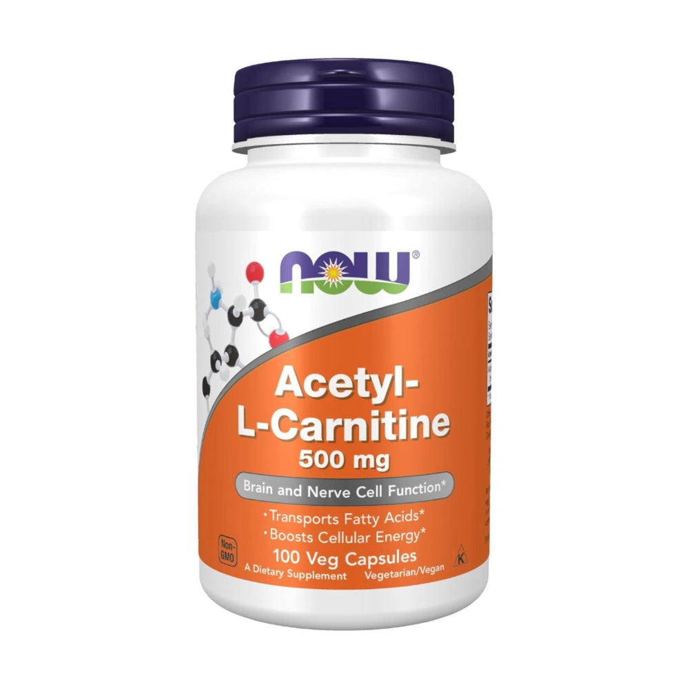 NOW Foods Acetyl L-Carnitine 500 mg 100 caps