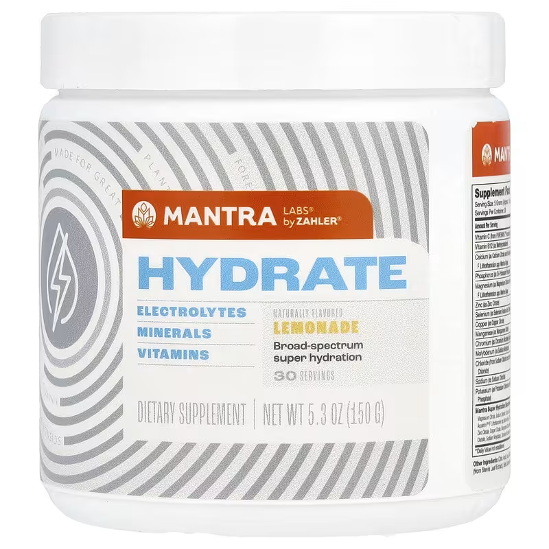 Zahler, Hydrate, Lemonade , 6.4 oz (180 g)