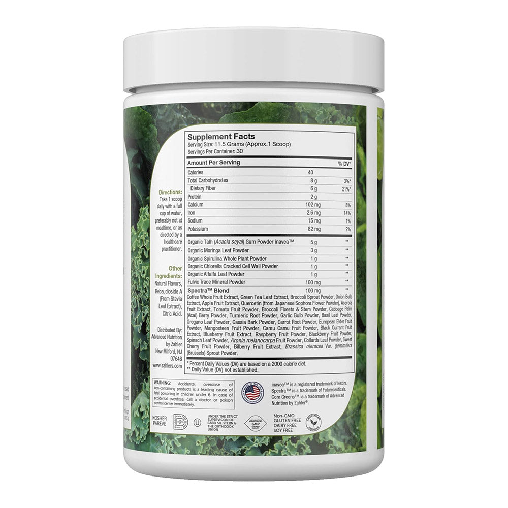 Zahler Core Greens Powder Nutrition Supplements -345g