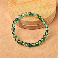 Natural Green Phantom Bracelet – Beads 6/8/10/12mm)