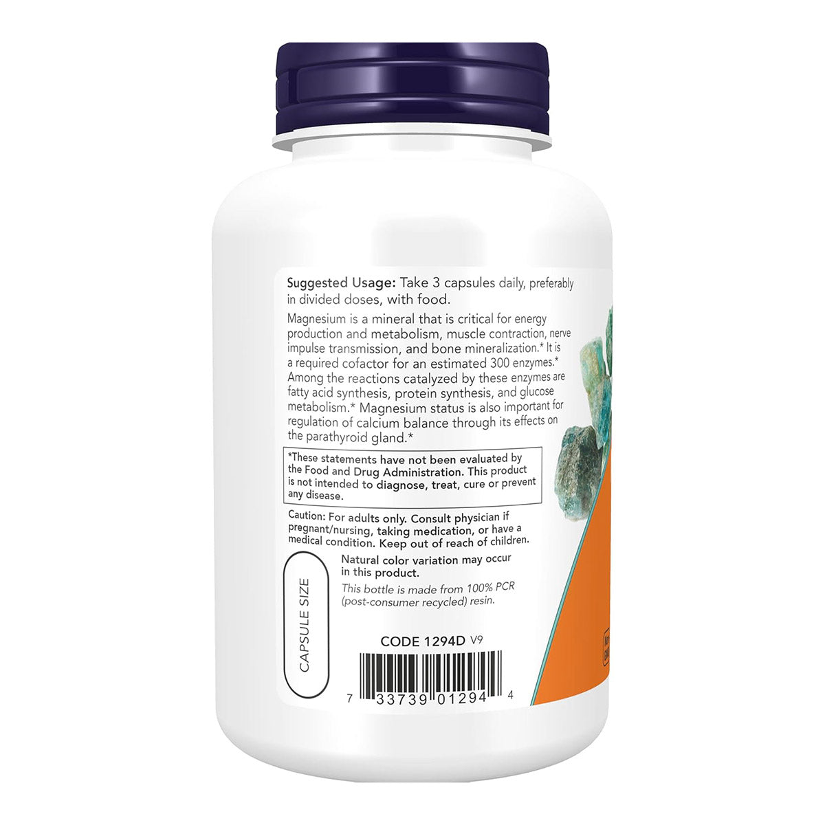 Now Foods Magnesium Citrate 400 mg,120 Capsules