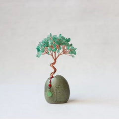 Natural Citrine Money Tree – Crystal Bonsai for Desk, Office & Tea Table Dongling jade