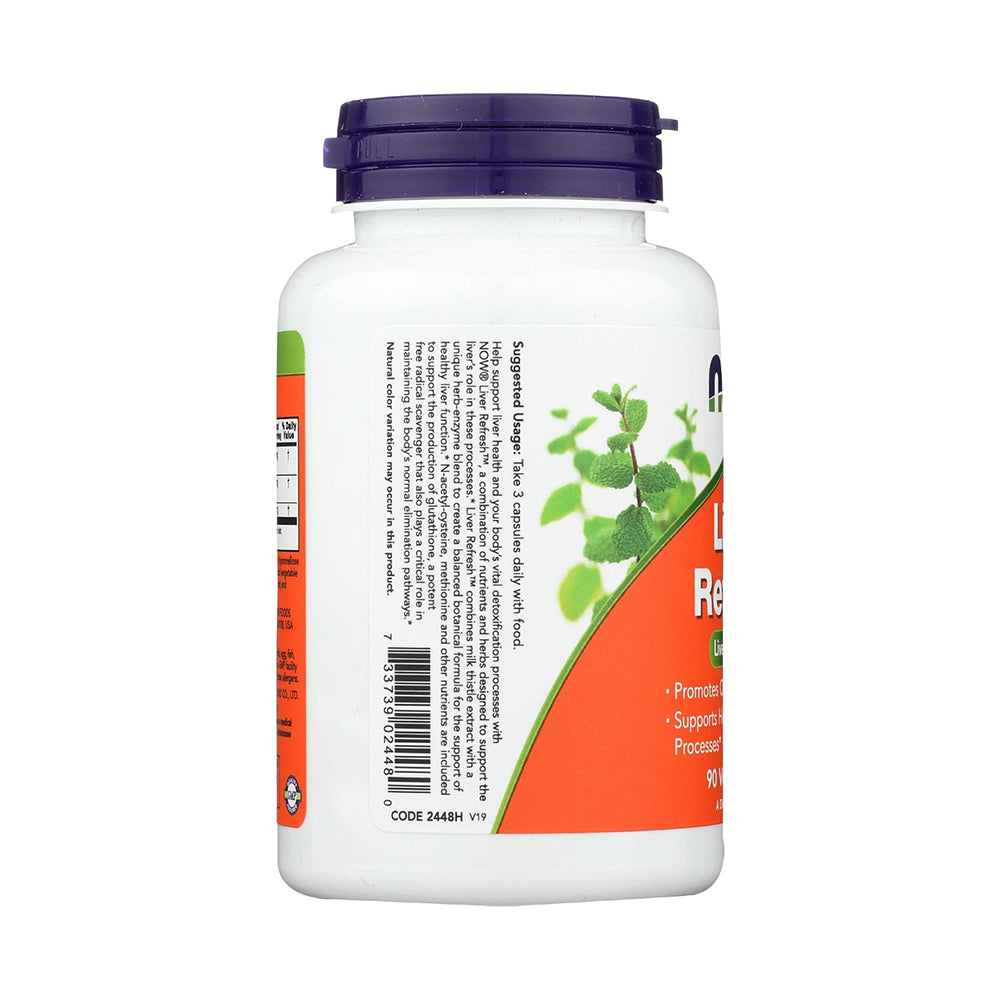 NOW Foods Supplements Liver Refresh 90 Capsules