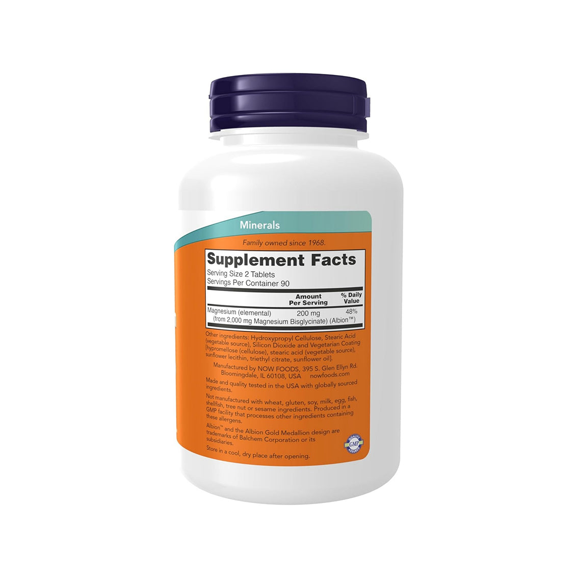 NOW Foods Supplements, Magnesium Glycinate 100 mg, Highly Absorbable Form, 180 Tablets