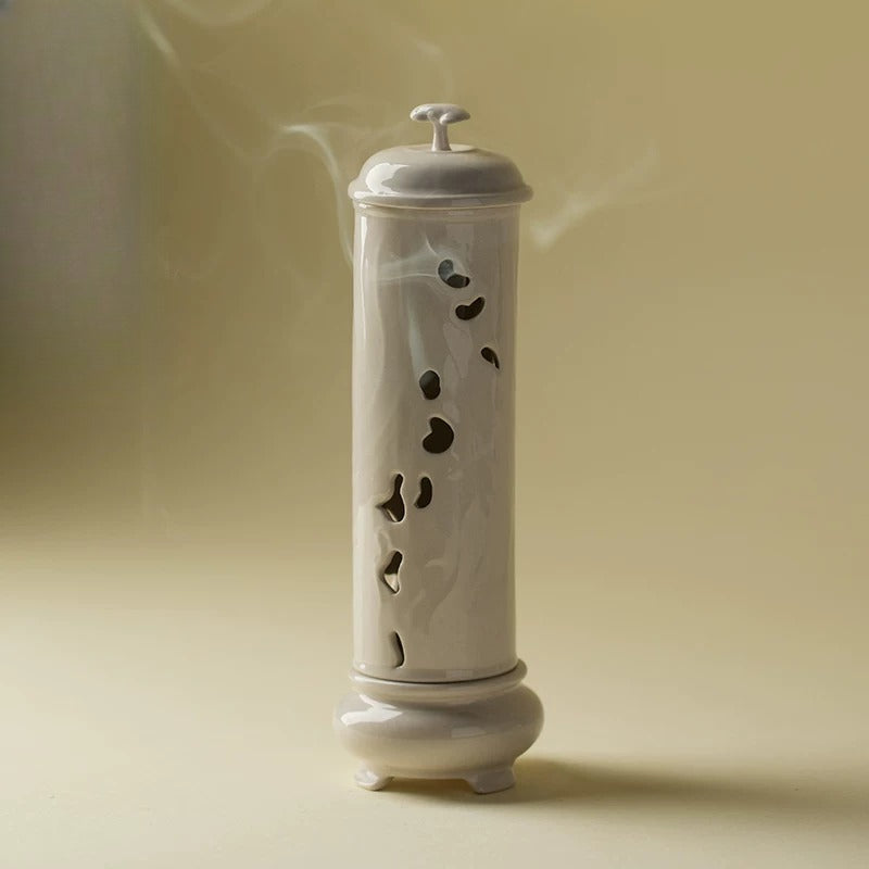 Vintage Wood-Ash Glaze Incense Burner – Stick Incense Holder for Home & Zen Decor