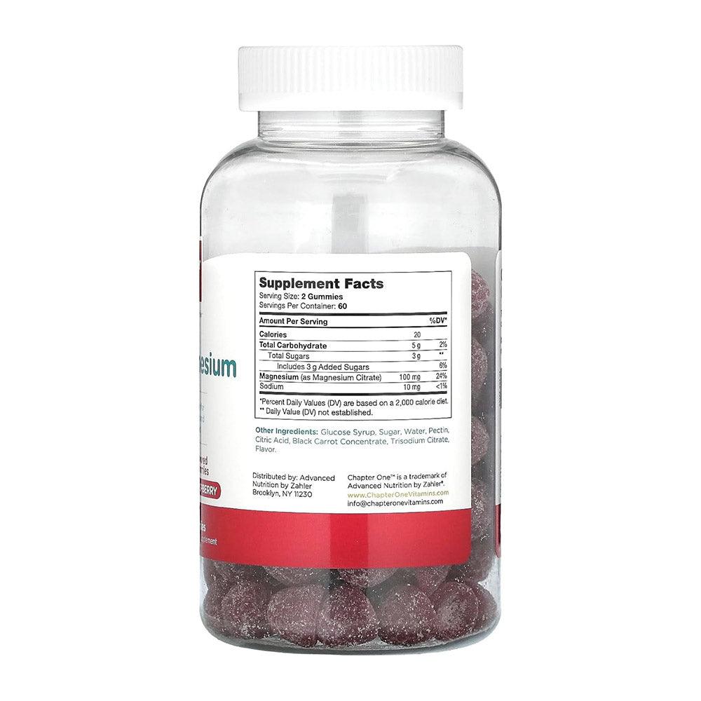 Zahler Chapter One Magnesium Gummies, Great Tasting Magnesium for Kids, Calm Kids Magnesium, Magnesium Gummies for Women and Men, Certified Kosher, (120 Flavored Gummies)